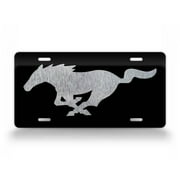 License Plates Three Running Horses Waterproof Metal Auto Tag Signs for Car Decoration 6 X 12 Inches
